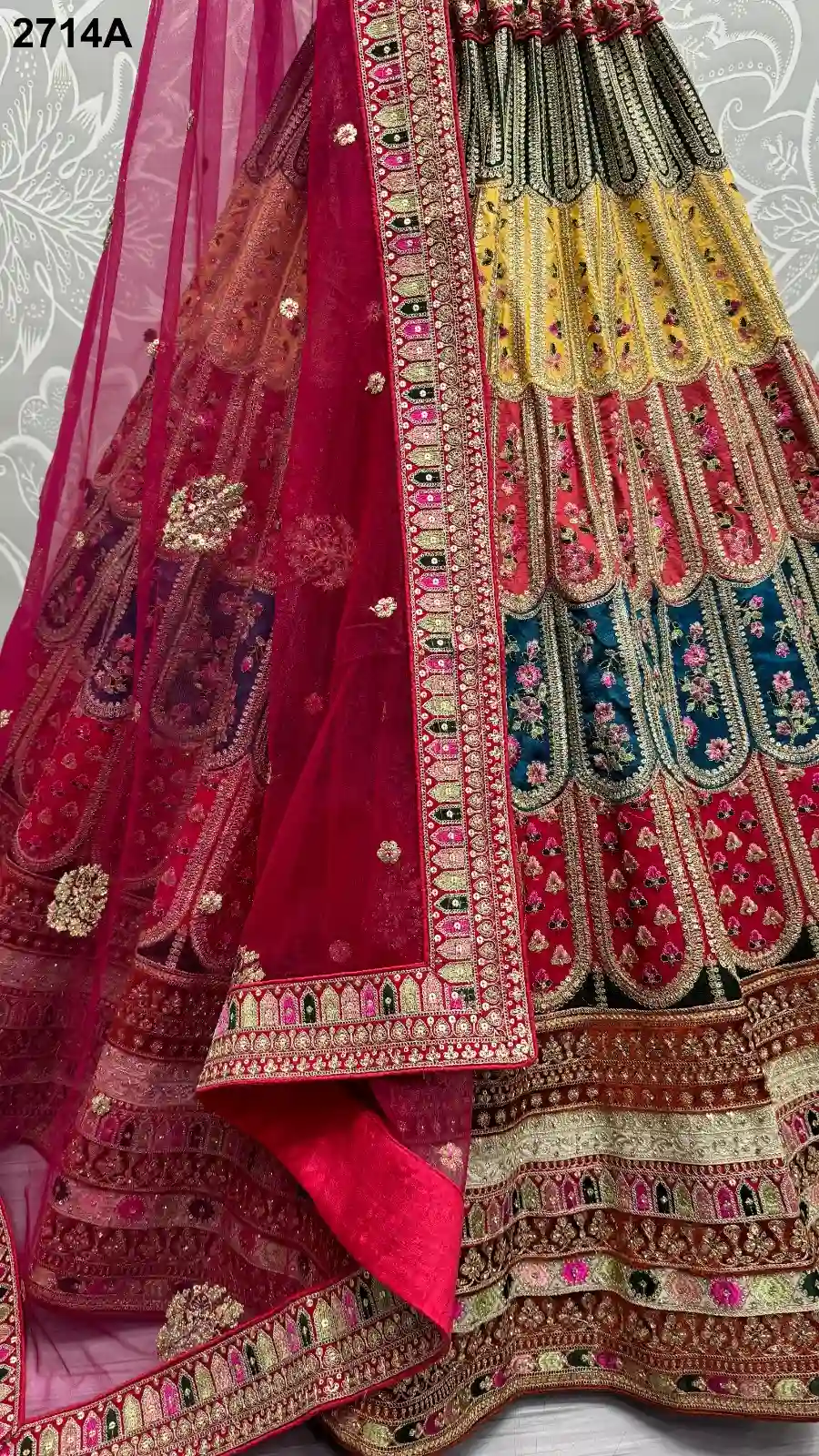Anjani Art 2714A & 2714B Silk Wholesale Lehenga Catalog — Wholesale Lehenga, MPA wholesale from Surat — Photo 6